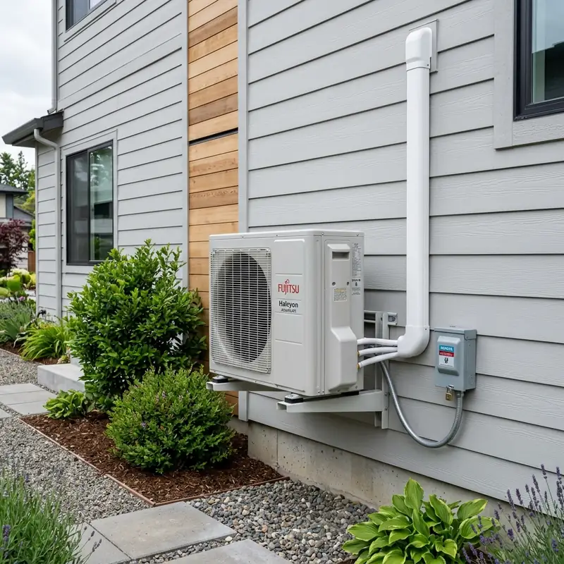 Professional mini split technicians in Mapleton, OR providing ductless AC installation and repair.